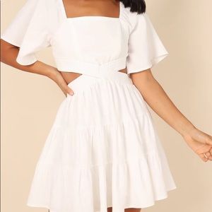 Worn ONCE - white cutout dress